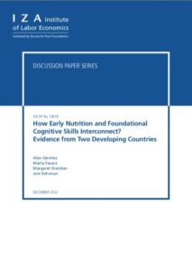 How early nutrition and foundational cognitive skills interconnect? Evidence from two developing countries