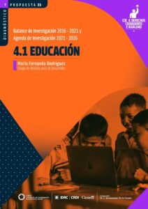 Educación. Balance de investigación 2016-2021 y agenda de investigación 2021-2026