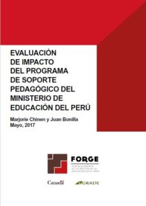 Evaluación de impacto del programa de soporte pedagógico del Ministerio de Educación del Perú