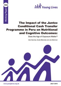 The impact of the Juntos Conditional Cash Transfer Programme in Peru on nutritional and cognitive outcomes: Does the age of exposure matter?