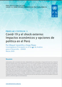 Covid-19 y el shock externo: Impactos económicos y opciones de política en el Perú